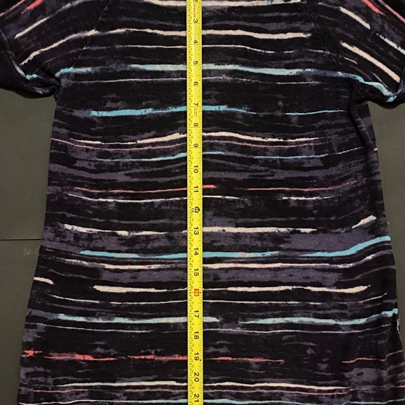 NIC+ZOE Women's Long Sleeve 3/4 Striped Top - Black and Multicolor Size S - Picture 7 of 9